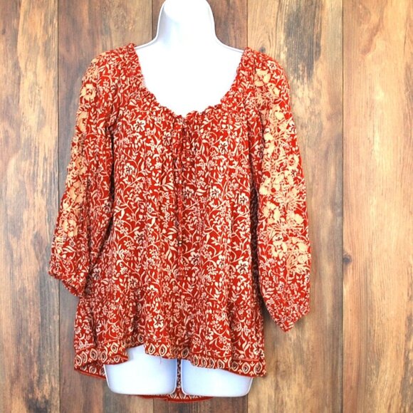 Nostalgia Women's Floral Blouse L - Picture 1 of 5
